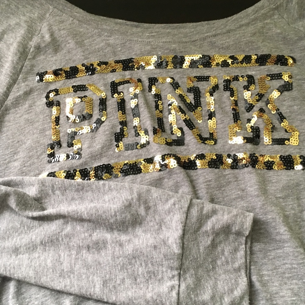 ❌SOLD❌VS PINK off shoulder long sleeve